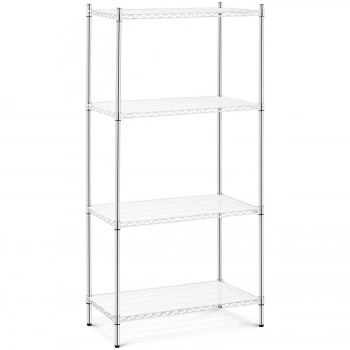 Regał warsztatowy chromowany druciany 4 półki + 4 maty do 1 t 1000 kg 90x45x180 cm