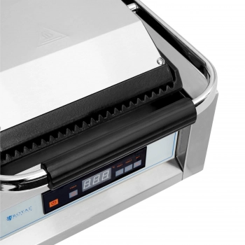 Grill elektryczny kontaktowy podwójny gładki ryflowany sterowany elektronicznie 2 x 1800 W 230V