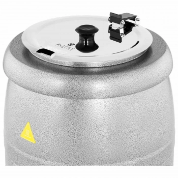 Kociołek termos do zupy elektryczny ze stali nierdzewnej cool-touch 400 W 10 l 35-80C srebrny