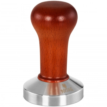 Tamper ubijak do kawy regulowany z drewnianym uchwytem śr. 58 mm