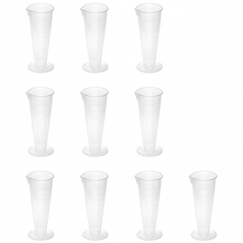 Zlewka laboratoryjna plastikowa z podziałką 50 ml - 10 szt.