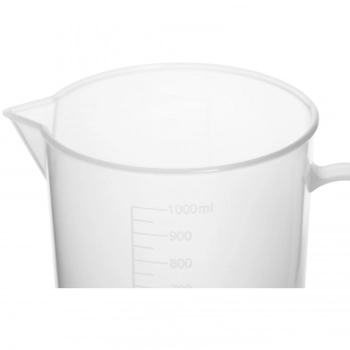 Zlewka laboratoryjna plastikowa z podziałką 1000 ml - 10 szt.
