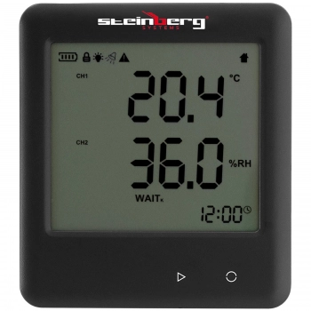 Termohigrometr rejestrator temperatury i wilgotności zakres -30 do 60C Mikro USB LCD IP54