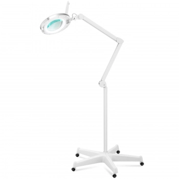 Lampa lupa kosmetyczna ze szkłem powiększającym mobilna 5 dpi 60x LED śr. 127 mm