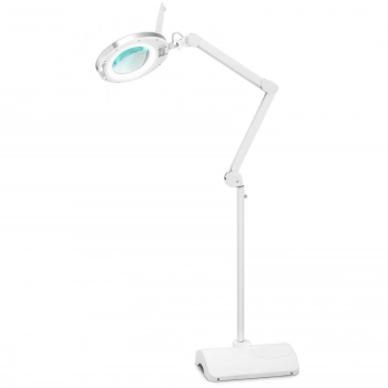 Lampa lupa kosmetyczna ze szkłem powiększającym na stojaku 5 dpi 60x LED śr. 127 mm