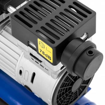 Kompresor sprężarka powietrza bezolejowa mobilna z ciśnieniomierzem 6-8 bar 24 l/6.3 GAL 750 W