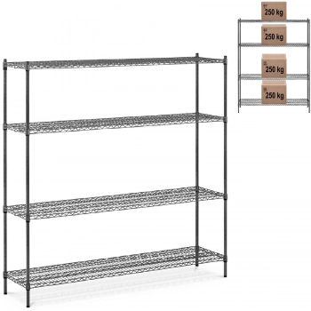 Regał magazynowy ażurowy druciany do 1 t 1000 kg 180x45x180 cm