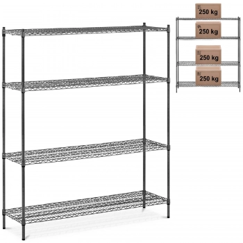Regał magazynowy ażurowy druciany do 1 t 1000 kg 150x45x180 cm
