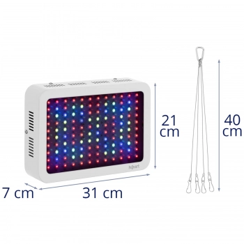 Lampa do uprawy wzrostu roślin Hillvert LED 1200W biała