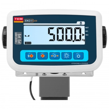 Waga weterynaryjna platformowa inwentarska z klatką dla zwierząt 300/0.1 kg 110x70 cm LCD