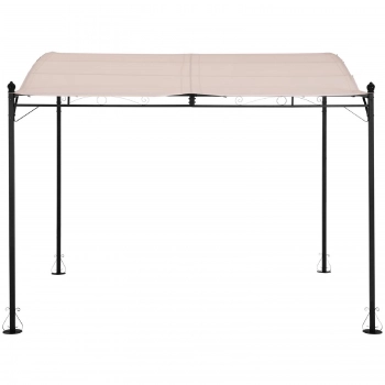 Zadaszenie ogrodowe altana wolnostojąca 2.6 x 3 x 2.5 m kremowa