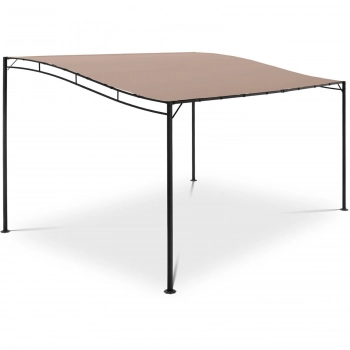 Zadaszenie ogrodowe altana wolnostojąca 4 x 3 x 2.5 m beżowa