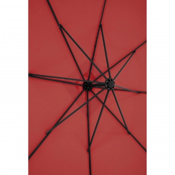 Parasol ogrodowy na wysięgniku kwadratowy 250 x 250 cm bordowy