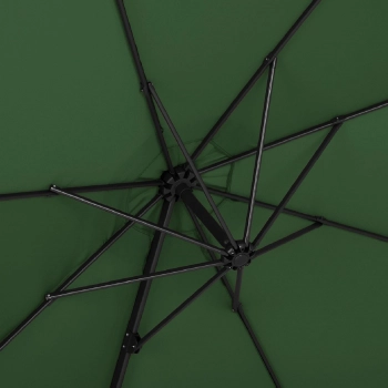 Parasol ogrodowy na wysięgniku okrągły śr. 300 cm zielony