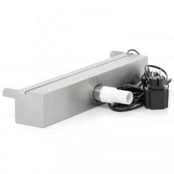 Wylewka wodospadu kaskada wodospad ze stali nierdzewnej do ogrodu oczka wodnego 45 cm LED