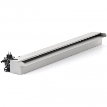 Wylewka wodospadu kaskada ze stali nierdzewnej do ogrodu stawu 90 cm LED