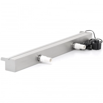 Wylewka wodospadu kaskada ze stali nierdzewnej do ogrodu stawu 90 cm LED