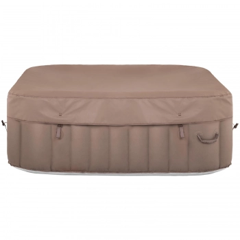 Jacuzzi ogrodowe dmuchane z masażem 6 osobowe 42C 900 l beżowo-białe