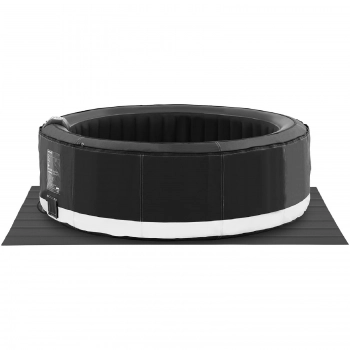 Jacuzzi ogrodowe dmuchane z masażem 6 osobowe 42C 1000 l czarne