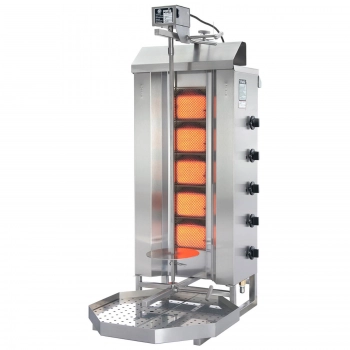 Grill opiekacz piec do kebaba gyrosa gazowy na gaz ziemny POTIS wsad 50 kg 230 V 8750 W