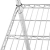 Regał magazynowy chromowany 4 półki ażurowe do 1 t 1000 kg 180x45x180 cm