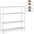 Regał magazynowy chromowany 4 półki ażurowe do 1 t 1000 kg 180x45x180 cm