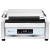 Grill kontaktowy ryflowany sterowany elektronicznie 34 x 23 cm 2200 W