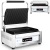 Grill kontaktowy ryflowany sterowany elektronicznie 34 x 23 cm 2200 W