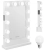 Lustro kosmetyczne do makijażu wizażu z oświetleniem i głośnikiem 12 żarówek LED BT USB 78x50 cm