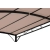 Zadaszenie ogrodowe altana wolnostojąca 2.6 x 3 x 2.5 m beżowa