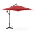 Parasol ogrodowy na wysięgniku kwadratowy 250 x 250 cm bordowy