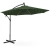 Parasol ogrodowy na wysięgniku okrągły z oświetleniem LED śr. 300 cm zielony