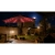 Parasol ogrodowy na wysięgniku okrągły z oświetleniem LED śr. 300 cm czerwony