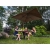 Parasol ogrodowy boczny na wysięgniku kwadratowy 250 x 250 cm brązowy