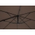 Parasol ogrodowy boczny na wysięgniku kwadratowy 250 x 250 cm brązowy