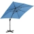 Parasol ogrodowy boczny na wysięgniku kwadratowy 250 x 250 cm niebieski