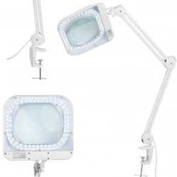 Lampa kosmetyczna warsztatowa z lupą szkłem powiększającym 5 dioptrii 90 x LED 190 x 157 mm