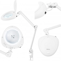 Lampa kosmetyczna warsztatowa powiększająca 5 dioptrii 60x LED 250 x 270 mm