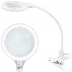 Lampa kosmetyczna warsztatowa powiększająca 5 dioptrii 30x LED śr. 125 mm
