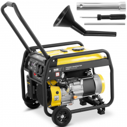 Agregat prądotwórczy generator prądu z rozruchem ręcznym wózkiem  15 l 230 V 3000 W