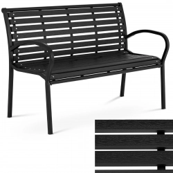 Ławka ławeczka ogrodowa parkowa tarasowa metalowa wolnostojąca 1250x580x810 cm