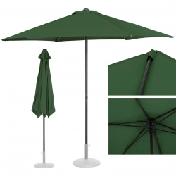 Parasol ogrodowy tarasowy okrągły śr. 270 cm zielony