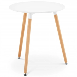 Stolik stół skandynawski do salonu biura nowoczesny okrągły śr. 60 cm wys. 67 cm