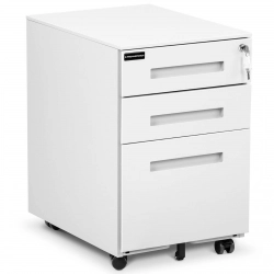Szafka kontenerek pod biurko biurowy mobilny na kółkach 3 szuflady 39x39x59 cm