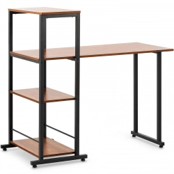 Biurko komputerowe z regałem industrialne LOFT do biura domu 110 x 50 cm