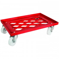 Wózek transportowy do pojemników na ciasto do pizzy do 40 kg 60 x 40 x 16.5 cm