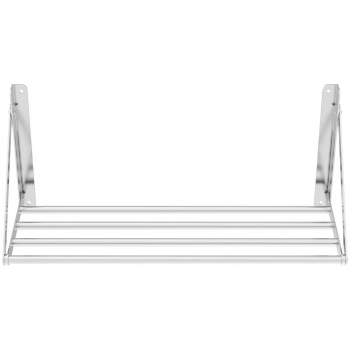 Półka ścienna składana ze stali nierdzewnej do 40 kg 80 x 30 cm