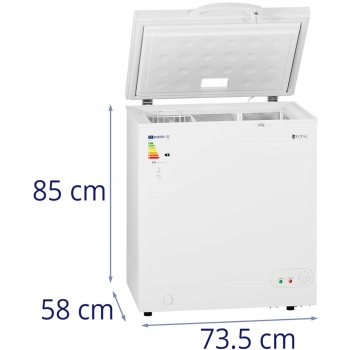 Zamrażarka skrzyniowa zamykana na klucz 1 kosz 152 l -12 do -28 C 78 W