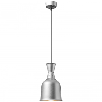 Lampa grzewcza do potraw na podczerwień IR wisząca srebrna śr. 18.5 cm 250 W