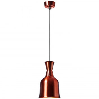 Lampa grzewcza do potraw na podczerwień IR wisząca mosiądz śr. 19 cm 250 W